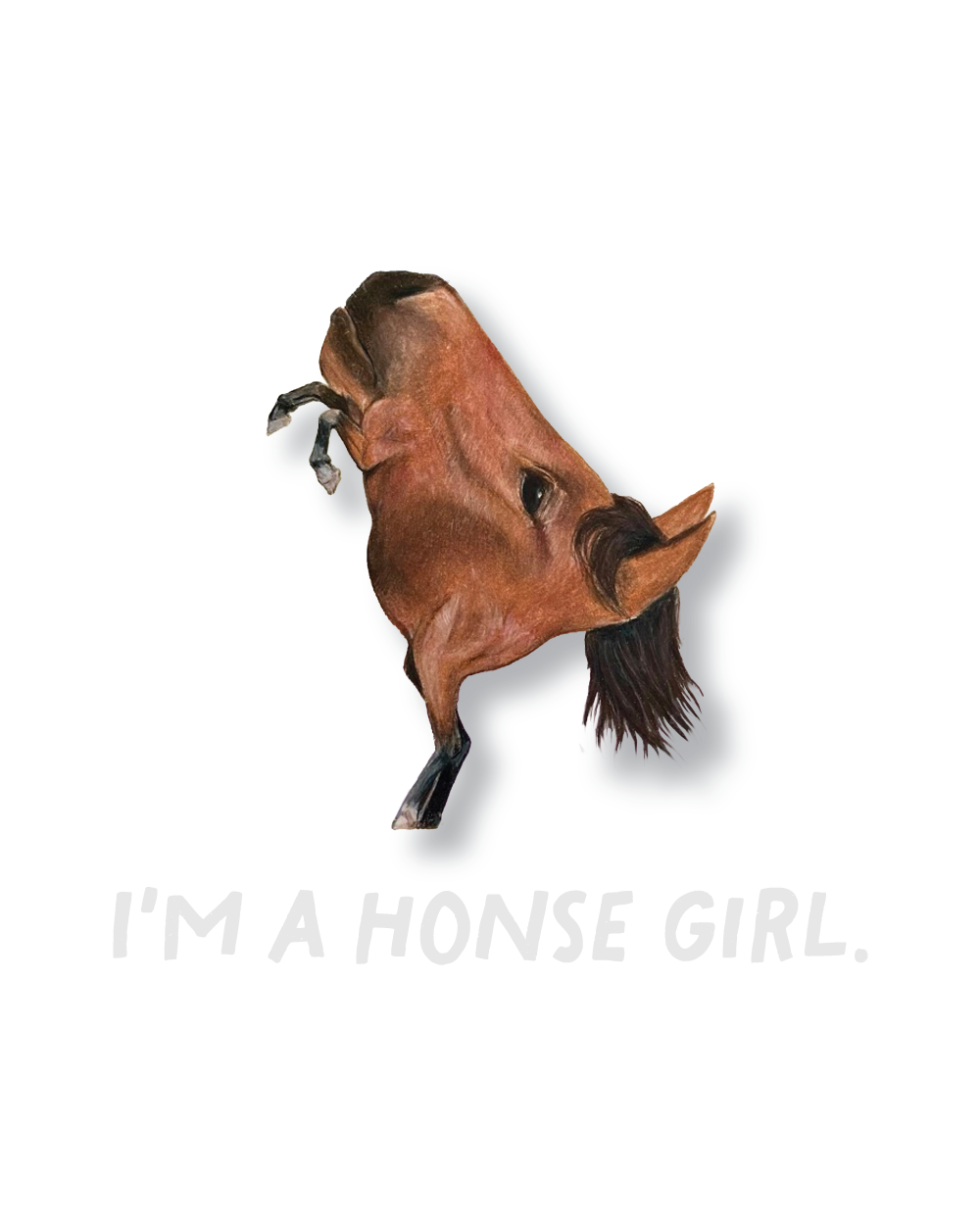 Honse Girl Womens Tee