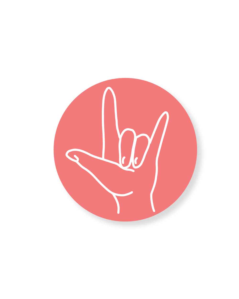 Pink ILY Tumbler Sticker