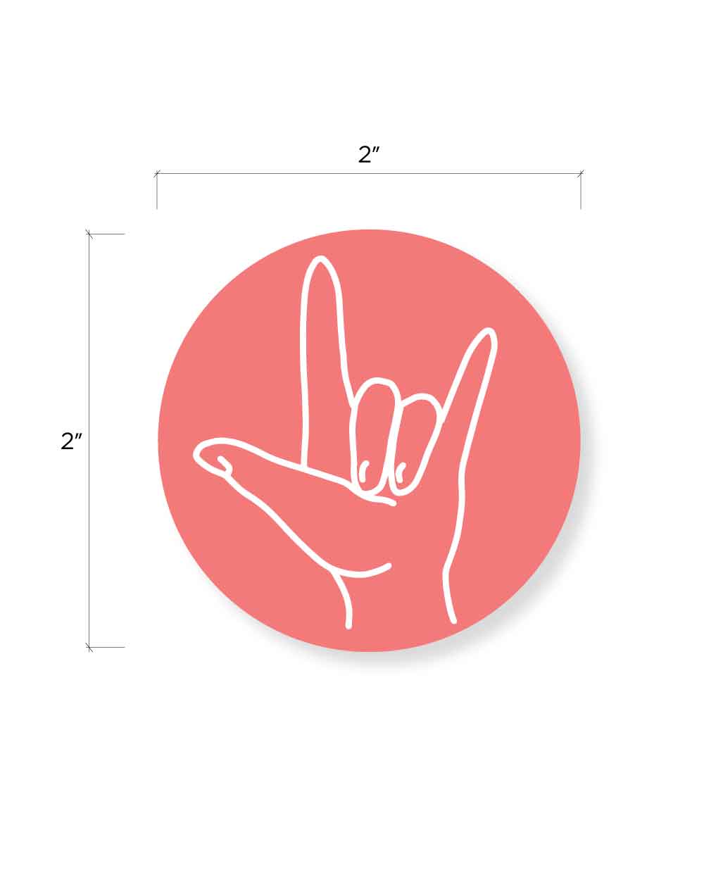 Pink ILY Tumbler Sticker