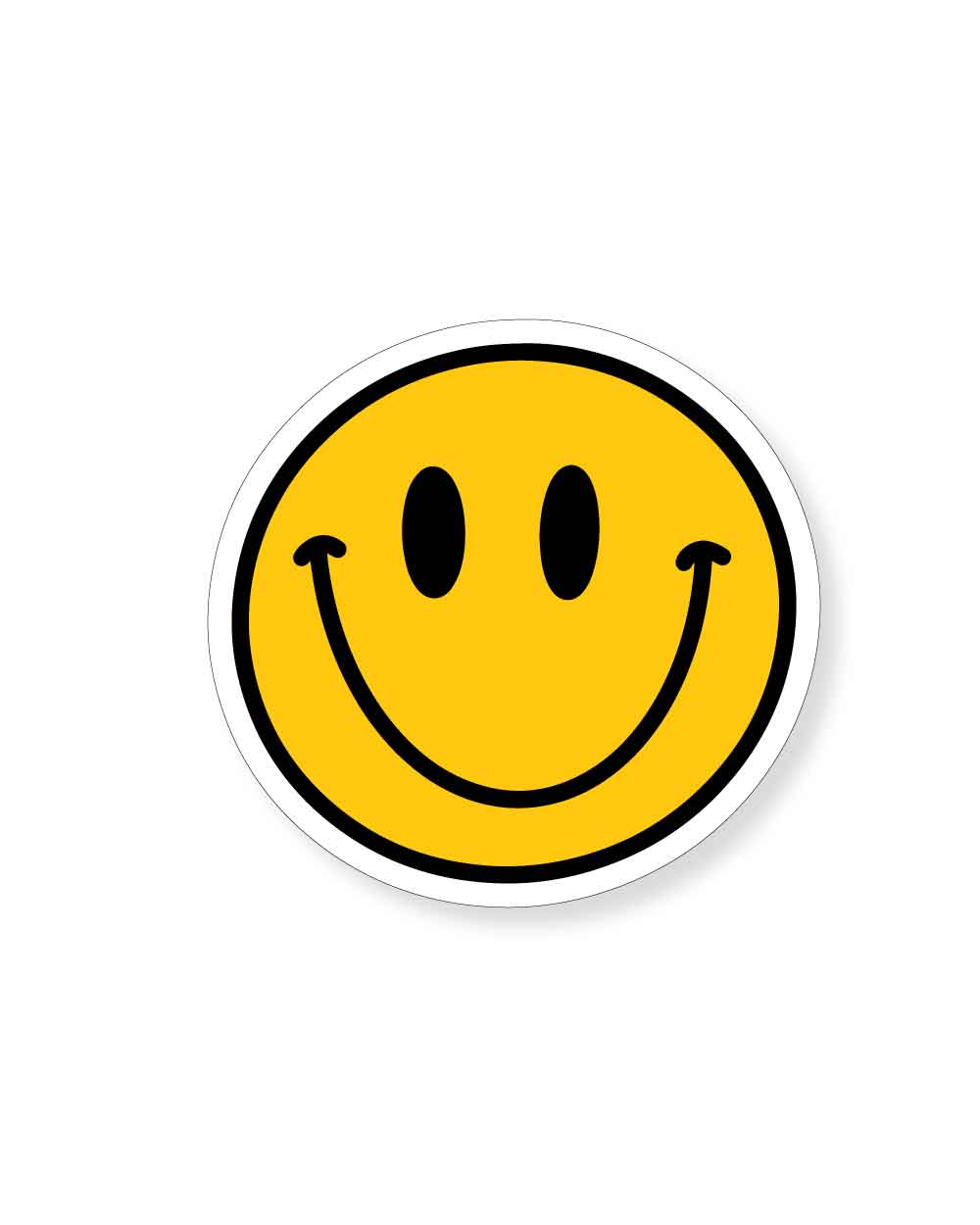 Yellow Smile Tumbler Sticker