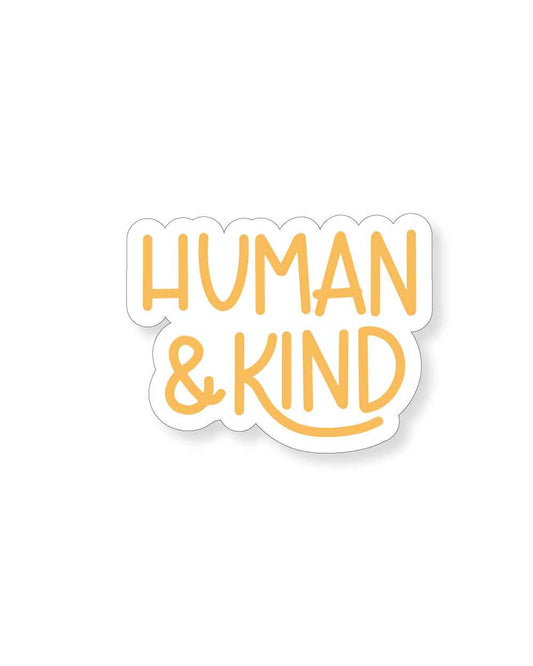 Human & Kind Tumbler Sticker