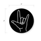 Black ILY Tumbler Sticker